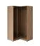 Armadio - modulo angolare, cornice sx, color rovere Puccini, 108,5 x 55 x 196 cm