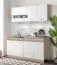 Cucina "Kolubara" 05, grigio rovere / bianco, maniglie: argento, 1 pensile, 1 cassetto, lunghezza 80 cm