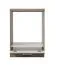 Mobile base per elettrodomestici da incasso Mionica | Grigio rovere e sabbia | 1 anta battente | 82 x 60 x 56,5 cm