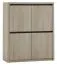 Cassettiera Popondetta 17 | Rovere Sonoma | 114 x 95 x 38 cm | Design moderno e funzionale
