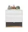Cassettiera 4 cassetti Mackinac 07 | Bianco, Rovere, Grafite opaco | Soft-close | 86 x 82 x 40 cm | Maniglie metallo