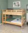 Letto a castello 140 x 200 cm | Easy Premium Line K24/n | Faggio massello naturale laccato | Divisibile | Design moderno