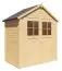 Casetta da giardino prefabbricata Münster 01 incl. pavimento, legno grezzo - spessore 19 mm, SU: 1,5 m²
