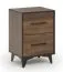 Comodino Altels 22 in noce | 2 cassetti spaziosi | 68 x 47 x 40 cm | Design moderno