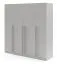 Armadio | Colore: grigio platino | con 3 cassetti | 4 ante | 200 x 61 x 210 cm | Edegem 01 | 3 aste appendiabiti | 7 scomparti | Bordi in ABS