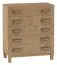 Cassettiera Alotau 06 | Rovere effetto legno | 5 cassetti | 93 x 80 x 40 cm | Design moderno e pratico