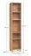 Scaffale alto "Tacuarembo" 16 beige | 5 ripiani | Piedini in metallo | 39 x 38 x 194 cm | Design moderno