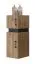 Mobile alto bagno Jalon 02 | Rovere Wotan e nero opaco | 90 x 30 x 32 cm | Design moderno e pratico