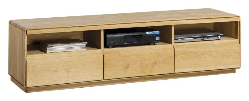 Mobile TV "Fazenda" 11 | Rovere parzialmente massello | Finitura naturale | 47 x 177 x 50 cm