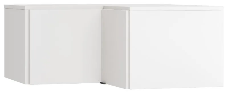Modulo angolare per armadio Chiflero bianco | 45 x 102 x 104 cm | Laccato soft touch | 1 anta soft close