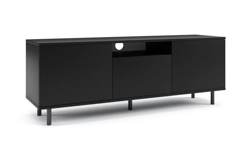 Mobile TV sospeso nero Zapopan 105 | Push-to-open | 4 scomparti | 42 x 150 x 40 cm | Materiali pregiati