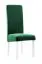 Sedia imbottita Born 04 | Legno massiccio di faggio bianco | Rivestimento verde | 99 x 46 x 59 cm | Comfort moderno