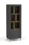 Scaffale moderno "Barbe" 11 | 2 cassetti | bordi in ABS | nero opaco | 168,5 x 60 x 40 cm
