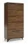 Armadio Altels 19 noce | 185 x 91 x 40 cm | 4 ante, 8 ripiani, stile moderno