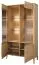 Vetrina grande Gorica 01 | Illuminazione LED | Rovere oro | 201 x 111 x 45 cm | Vetro Antisol bronzo | Chiusura ammortizzata