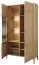 Vetrina con anta in vetro a sinistra Gorica 02 | Rovere oro | Illuminazione LED | Chiusura ammortizzata | 201 x 111 x 45 cm
