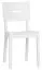 Sedia in rovere massiccio bianco | Design moderno | Comfort imbottito | 86 x 43 x 50 cm