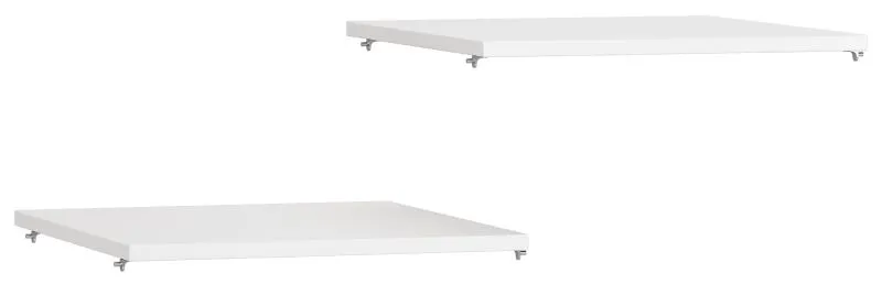 Set 2 ripiani bianchi per armadio a un'anta | 42 x 45 cm | Design versatile e funzionale
