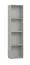 Libreria moderna Aenna 54 grigio | Piedini regolabili | Ampio spazio | 202,5 x 50,5 x 33,5 cm