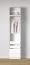 Armadio completo - Set C "Aarwangen", bianco platino, 3 barre appendiabiti, 10 cassetti, 206 x 55 x 234 cm