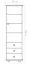 Armadio Junco 44 | Pino massello bianco | 195 x 45 x 42 cm | Design moderno e robusto