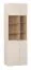 Vetrinetta "Sarandi" 07, beige, maniglie: beige, 2 ante in vetro, 12 scomparti, illuminazione a LED, Sistema "Soft-Close", 70 x 42 x 206 cm