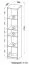 Scaffale per cameretta "Alard" 11 bianco | Design moderno | 171 x 35 x 36 cm | 5 scomparti