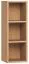 Mensola da parete rovere | 90 x 32 x 30 cm | 3 scomparti | Design moderno e versatile