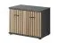 Armadio ingresso moderno Ringerike 06 | Antracite e rovere Artisan | 203 x 180 x 32 cm | Cuscino di seduta incluso