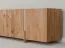 Mobile TV "Loir" 02, rovere massello, oliato, finitura naturale, piano in travertino, 4 ante, 6 ripiani, 180 x 46 x 56 cm