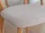 Sedia da pranzo "Mineure" 02 | Rovere massiccio oliato | Seduta imbottita beige | 85,5 x 46,5 x 50 cm