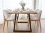 Sedia Doustre 05 | Faggio massiccio bianco | Imbottitura in ciniglia | 79 x 51 x 46 cm