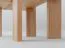 Tavolino "Loir" 06, rovere massello, oliato, finitura naturale, piano in travertino, 102 x 60 x 41,5 cm