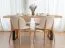 Sedia Doustre 05 | Faggio massiccio bianco | Imbottitura in ciniglia | 79 x 51 x 46 cm