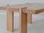Tavolino "Loir" 06, rovere massello, oliato, finitura naturale, piano in travertino, 102 x 60 x 41,5 cm