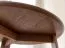 Tavolino rotondo "Verzee" 06 | Rovere massiccio oliato | Finitura tabacco | 3 gambe | 34 x 71 x 71 cm