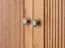 Madia "Guil" 09, pino finlandese, massiccio, color rovere, maniglie: argento anticato, 3 ante, 91 x 142 x 45 cm