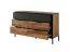 Cassettiera Jendouba 04 | 6 cassetti | Castagno/Antracite | Sistema Soft-Close | Gambe in metallo | 81,5 x 137 x 39,5 cm