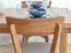 Sedia da pranzo "Mineure" 02 | Rovere massiccio oliato | Seduta imbottita beige | 85,5 x 46,5 x 50 cm