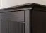 Credenza "Guil" 08, pino finlandese, massiccio, color tabacco, maniglie: argento anticato, 3 ante, 91 x 142 x 45 cm