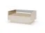 Tavolino da salotto "Manouba" 06, color beige/rovere Cremona, 2 cassetti, 1 ripiano, funzione "push-to-open", 96 x 67 x 43 cm
