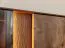 Mobile porta TV "Sienne" 10 | Rovere selvatico massiccio | Vetro colorato | Tabacco | LED inclusi | 60 x 185 x 43,5 cm