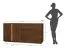 Cassettiera Sienne 06 | Rovere selvatico massiccio | Tabacco oliato | 2 ante, 6 scomparti | LED | Push to Open