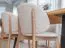 Sedia Doustre 05 | Faggio massiccio bianco | Imbottitura in ciniglia | 79 x 51 x 46 cm
