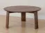 Tavolino rotondo "Verzee" 06 | Rovere massiccio oliato | Finitura tabacco | 3 gambe | 34 x 71 x 71 cm