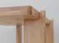 Tavolino "Loir" 06, rovere massello, oliato, finitura naturale, piano in travertino, 102 x 60 x 41,5 cm