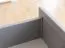 Vetrinetta "Gimone" 01 | Pino finlandese massiccio | Grigio laccato | 2 cassetti | 4 scomparti | 1 anta vetro | Soft-Close | 200 x 70 x 41 cm