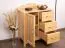 Cassettiera Turakos 74 in pino massiccio naturale | 96 x 80 x 42 cm | Design moderno e robusto