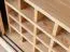 Cantinetta Salleron 09 | Rovere massello oliato naturale e nero | 101 x 101 x 45 cm | Design moderno