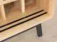Cantinetta Salleron 09 | Rovere massello oliato naturale e nero | 101 x 101 x 45 cm | Design moderno